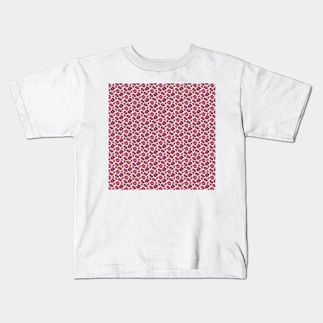 Leopard Pattern Kids T-Shirt by yphien